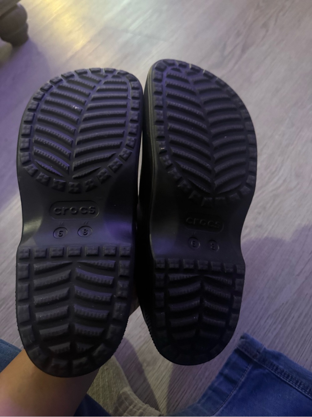 Black Closed-Toe Mary Jane Crocs - Picture 8 of 9